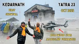 Kedarnath Yatra 2023 | Snowfall की वजह से सब फँस गऐ 🙆‍♂️ Helicopter भी Cancel हो गया 🥵