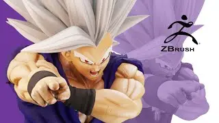 Gohan Beast  Zbrush Speed Art  Dragon Ball Super Hero