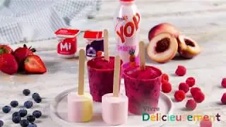 Glace au Yop Smoothie et Minigo Smoothie