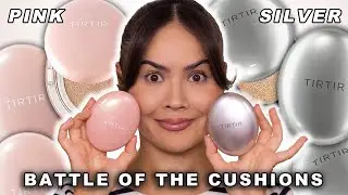WHAT'S THE DIFFERENCE?? TIRTIR PINK VS SILVER CUSHION FOUNDATION REVIEW | Maryam Maquillage