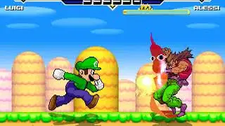 MUGEN Mario (ME) and Luigi (ME) vs Alessi