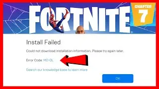 How to FIX Fortnite Error Code MD-DL | Fortnite Install Failed MD-DL (2026 FIX)
