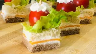 Easy and quick canapé | Layered snack