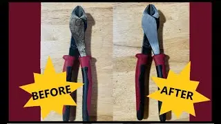 Rusty Klein Diagonal Cutting Pliers Restoration (Klein J248-8)