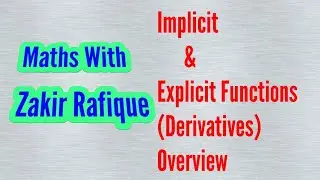 Implicit and Explicit Derivatives overview in urdu/hindi