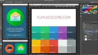 Lessons Photoshop - How to draw an icon in the style of the flat - part 3.