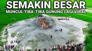 VIRAL! A MOUNTAIN SUDDENLY APPEARS IN THE MIDDLE OF A RESIDENT'S RICE FIELDS IN CENTRAL JAVA