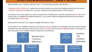 When to use Interface Abstract class