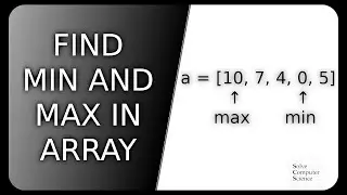 Find smallest, biggest elements in an array in C