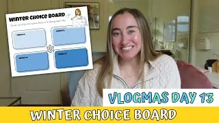WINTER CHOICE BOARD in GOOGLE SLIDES | Make a Choice Menu in Google Slides | Vlogmas Day 13