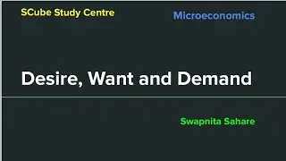 Desire, Want and Demand #becc101 #EEC11 #economics #microeconomics