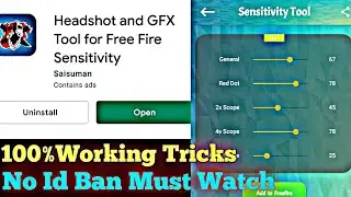 Headshot And GFX Tool For FreeFire Sensitivity || FreeFire GFX Auto Headshot Tool