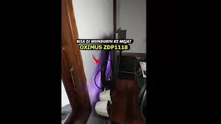 Can the monitor be mounted to a table when using the Oximus ZDP1118 bracket?
