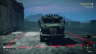 Snowrunner.  Abandoned convoy. lake kovd.