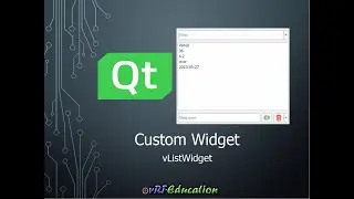 Qt Custom Widget - vListWidget