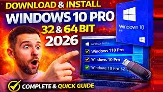 Download Windows 10 Pro 32 and 64 bit (ISO 2026) Complete and Quick Guide