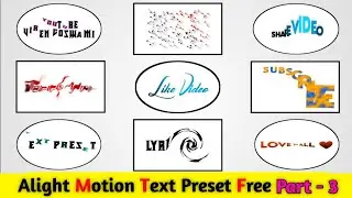 Alight Motion Text Preset | Trending Text Effect Alight Motion | Text Presets Link