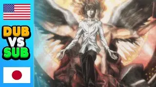 Death Note L vs Light - Anime Sub vs Dub