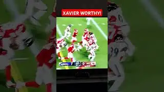 Xavier Worthy's first career touch in the NFL is a Touchdown #Chiefs