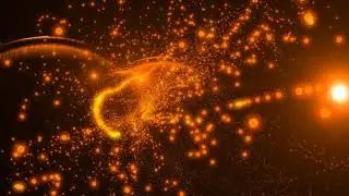 Animated abstract orange background blurred lights | Video Effects
