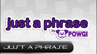Just a Phrase by POWGI (PS Vita Gameplay)