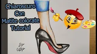 Chiaroscuro con le matite colorate Tutorial