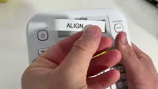 How To Center, Justify, And Right Or Left Align Text With A Brother Label Maker