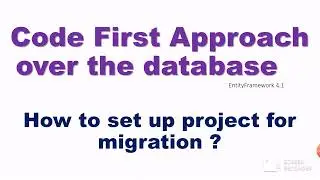 [CFA #3] How to set up files for migration in code first approach in .net c# ?