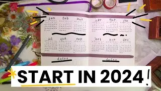 Beginner Bullet Journal Setup for 2024 - Plan with me