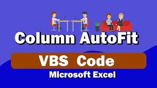 How to Adjust Column Size in Excel ? || VBS Code || MICROSOFT EXCEL TRICKS || EXCEL TRAINIG CLASS