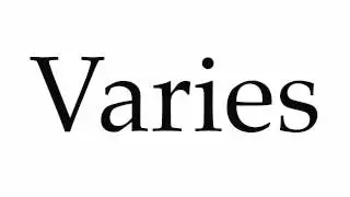 How to Pronounce Varies