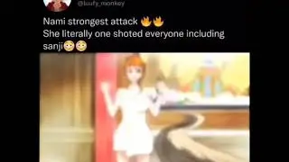Nami strongest attack 🤣🤣🔥🔥