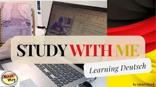 Minimalist study with me | Nicos weg German | Ambient sound no talking