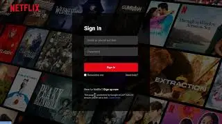 Netflix Login Page Design - HTML & CSS