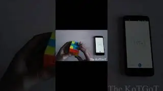 Собираю кубик Рубика на скорость.
