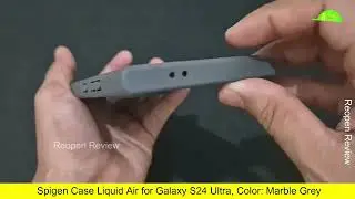 Spigen Case Liquid Air Marble Grey for Galaxy S24 Ultra