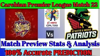 CPL 2020 MATCH 23 HIGHLIGHT | Trinbago Knight Riders Vs St Kitts Nevis Patriots Match PREDICTION