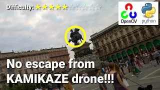 Drone seeker locks and tracks target | OpenCV Python Object Tracking Particle Filter
