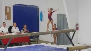 Colorado 8 year old gymnast. Balance Beam Champion. Score 9.55