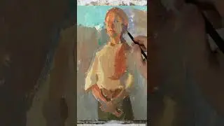 Painting while reflecting on SAINER ETAM's work