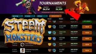 Earn Money Online with Steem Monsters Tournaments - (Online TCG)