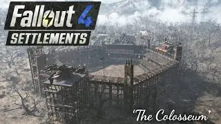 I Built a GLADIATOR ARENA in Fallout 4!! The Biggest and Best Settlements out there!