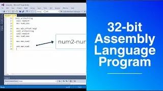 Subtract Program | Assembly Language Programming Tutorial | Assembly Language | Visual Studio | Mips