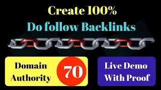 How to create 100% dofollow backlink from High DA-70 in [Hindi]