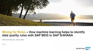 How ML helps to identify data quality rules with SAP MDG in SAP S/4HANA (SAP Community Call)