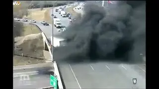 OTOYOLDA DEHŞETE DÜŞÜREN TRAFİK KAZASI