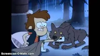 Gravity Falls-Dipper gets bitten by a wolf