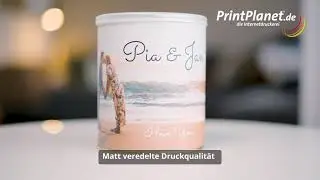Personalisierte Konservendose