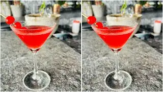 How to make innovative cocktail || Red lips easy drinks #thebartenderaki