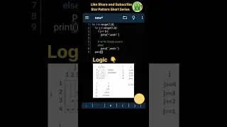 right triangle star pattern #shorts #python #viral #foryou #viralvideo #coding #starpattern